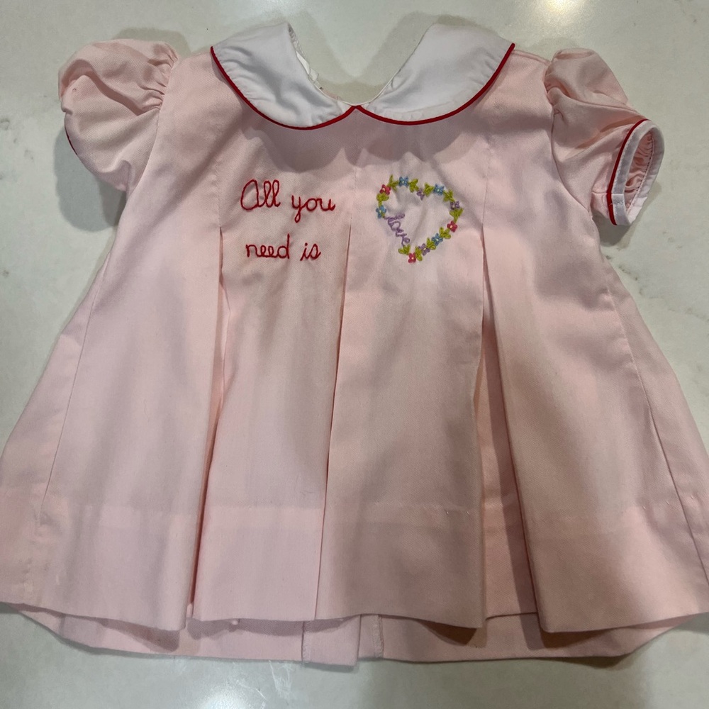Baby valentines dress 6m